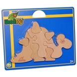WoodiToys Träpussel 9 Bitar Dinosaurie