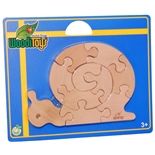 WoodiToys Träpussel 10 Bitar Snigel