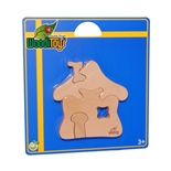 WoodiToys Träpussel 4 Bitar Hus