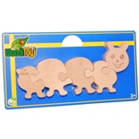 WoodiToys Träpussel 5 Bitar Tusenfoting