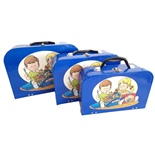 Resväskor i Papp Blåa 3-Pack