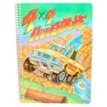 4x4 Adventure Linjerad Skrivbok A5