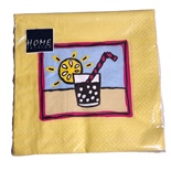 Home Fashion Lunchservett 33x33 cm 20-Pack Solig Drink