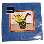 Home Fashion Lunchservett 33x33 cm 20-Pack Cool Drink