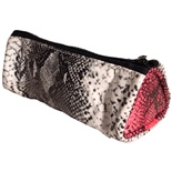 Pennfodral Trekantig Snake Vit