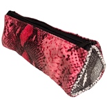 Pennfodral Trekantig Snake Rosa