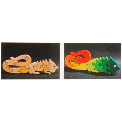 WoodiToys Träpussel 9 Bitar Dinosaurie, WP-101