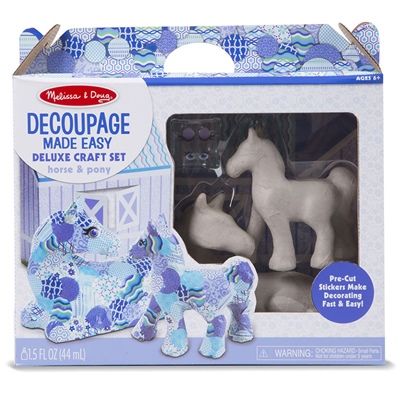 Melissa & Doug Decoupage Made Easy Häst och Ponny, 40107MD