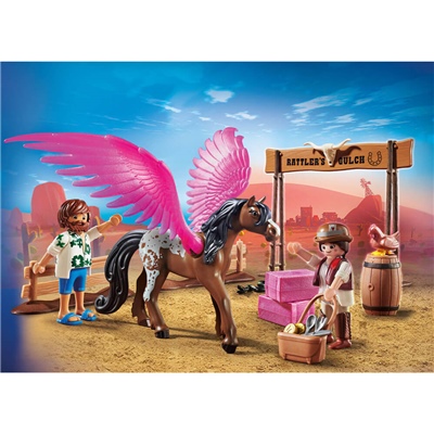 Playmobil: THE MOVIE Marla och Del med Den Flygande Hästen, 70074