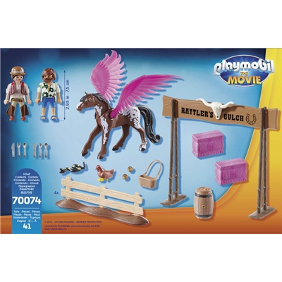 Playmobil: THE MOVIE Marla och Del med Den Flygande Hästen, 70074