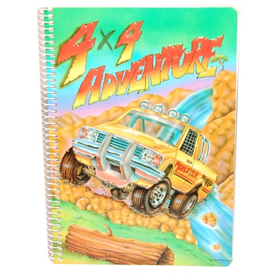 4x4 Adventure Linjerad Skrivbok A5, 7320431550015