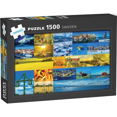 Kärnan Pussel 1500 Bitar Sverige, 590020
