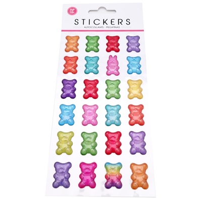 Stickers Popup Gelebjörnar 24 st, 51074