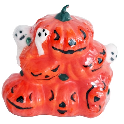 Halloween Pumpor med Spöken Ljus 7 cm, 5013921138771