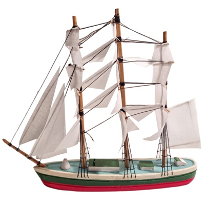 Prydnads Segelbåt i Trä 20 cm, 754001948