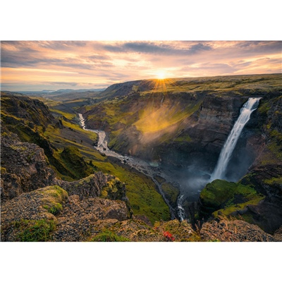Ravensburger Pussel 1000 Bitar Haifoss Waterfall Iceland, 167388