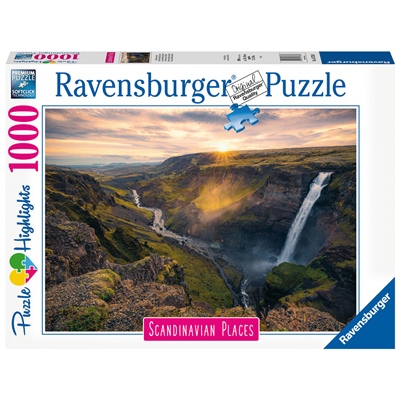 Ravensburger Pussel 1000 Bitar Haifoss Waterfall Iceland, 167388
