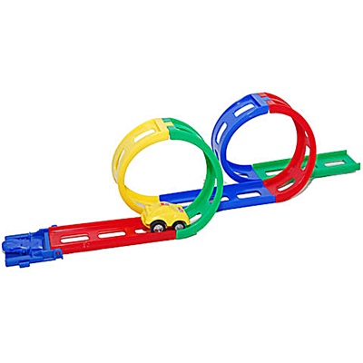 Bilbana i Plast med 2 Loopar - Mini, 7320342815111