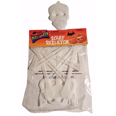 Mr Halloween Scary Skeleton - Självlysande Skelett 90 cm, G1069C