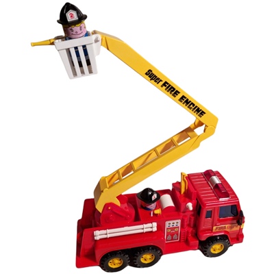 Super Fire Engine - Brandbil med Friktionsmotor 32 cm, DS-404