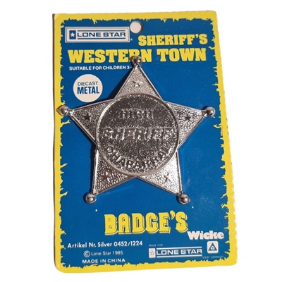 Wicke Lone Star Sheriffstjärna i Metall, 0452/1224