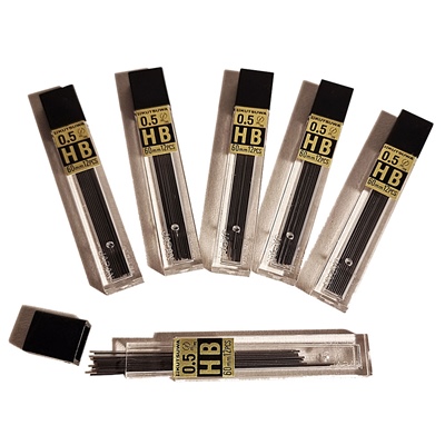 Kutsuwa Stift för Stiftpennor 0,5 mm HB 72 st, 7332598080762