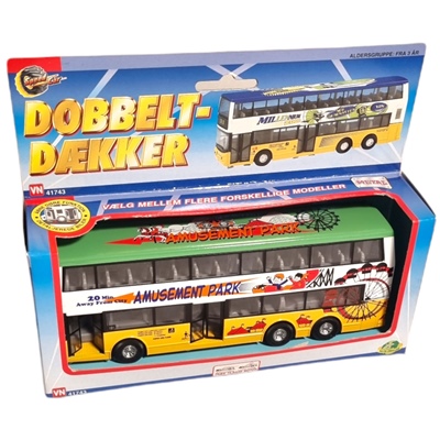 Speed Car Dubbeldäckarbuss med Pull Back Motor 1 st, 41743