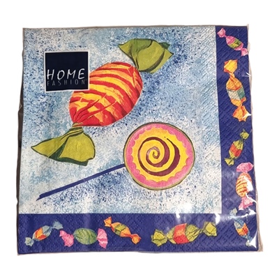 Home Fashion Lunchservett 33x33 cm 20-Pack Sötsaker, 210111