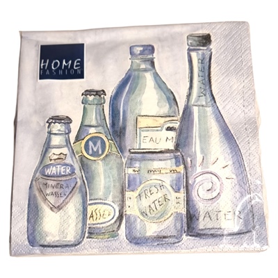 Home Fashion Lunchservett 33x33 cm 20-Pack Mineralvatten, 210123