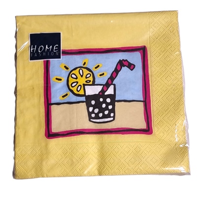 Home Fashion Lunchservett 33x33 cm 20-Pack Solig Drink, 210082
