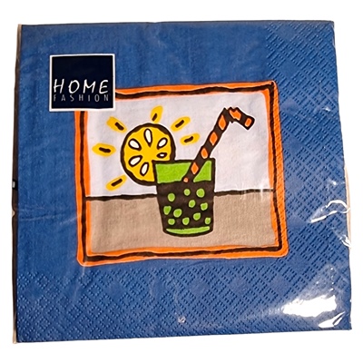 Home Fashion Lunchservett 33x33 cm 20-Pack Cool Drink, 210044