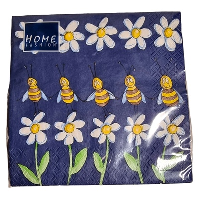 Home Fashion Lunchservett 33x33 cm 20-Pack Prästkragar, 210081