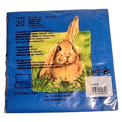 Home Fashion Lunchservett 33x33 cm 20-Pack Kanin, 219919